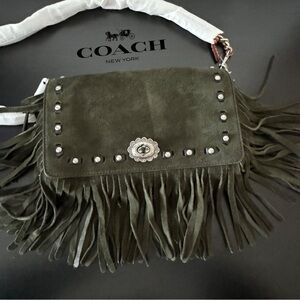 Coach 1941 Suede Fringe Dinky Bag